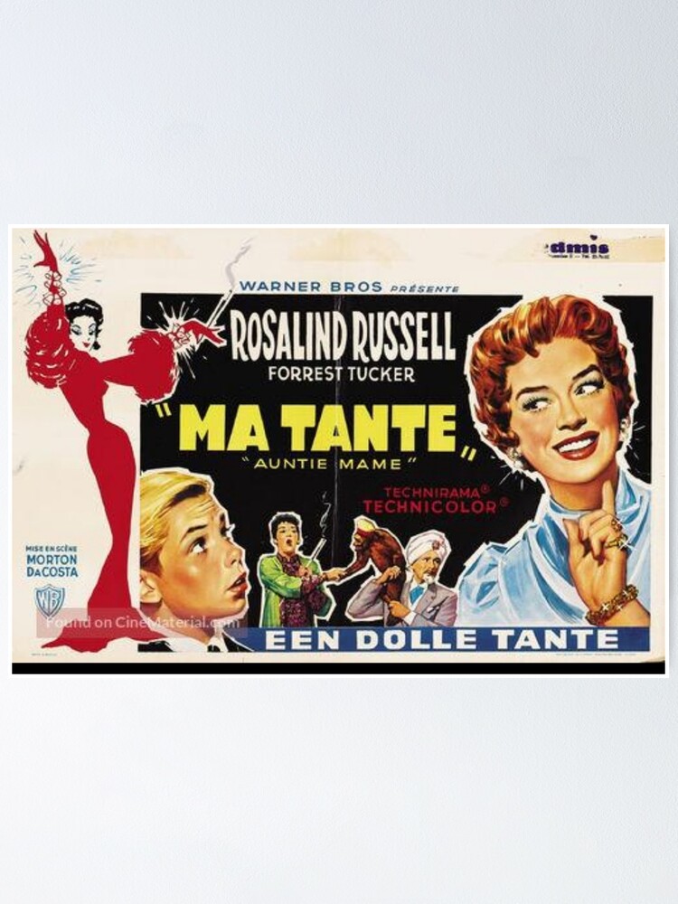 Auntie Mame, Rosalind Russell, glamour, fabulous Poster for Sale by  BrookeClara