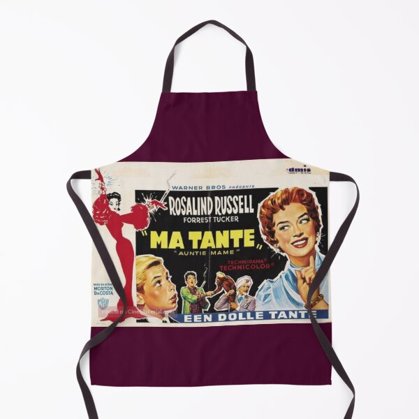 Auntie Mame, vintage, film poster, dutch, positive Apron