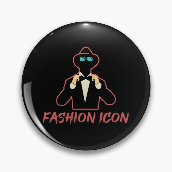 Fashion Icon Sticker Pin for Sale by gooddesignart