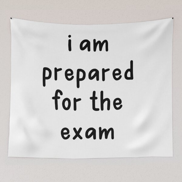 Item preview, I Am Prepared For The Exam, White Lie Party designed and sold by ravenmandyshop.