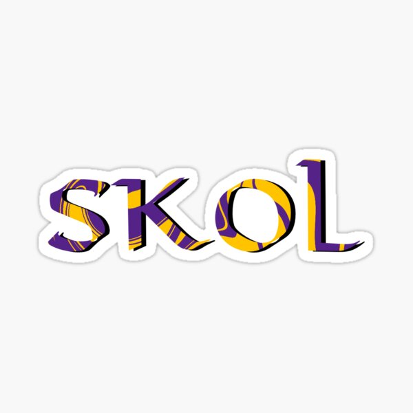 Minnesota Vikings Skol new funny Design Sticker for Sale by Usignature