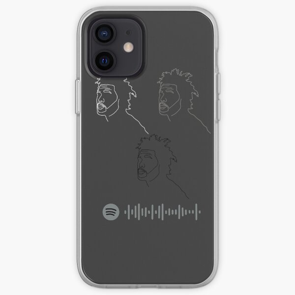 trilogy inspired illustration - with Spotify code iPhone Soft Case