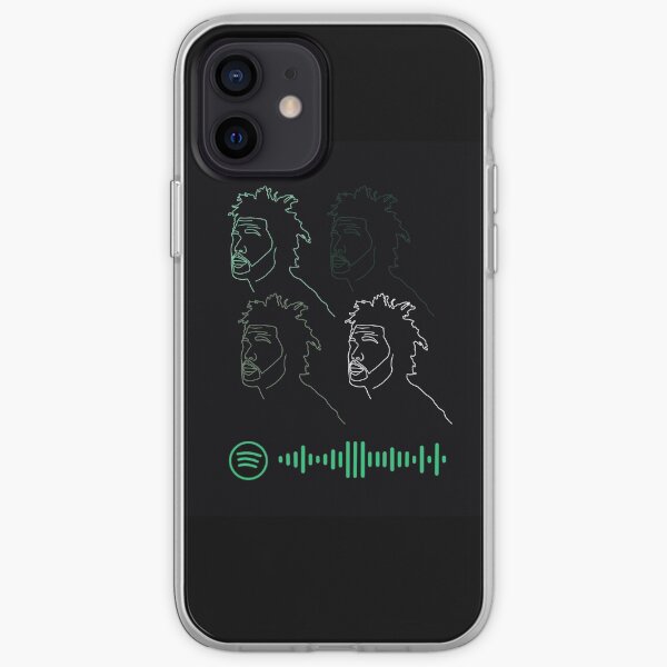 Ilustración inspirada en kissland - con código de Spotify Funda blanda para iPhone