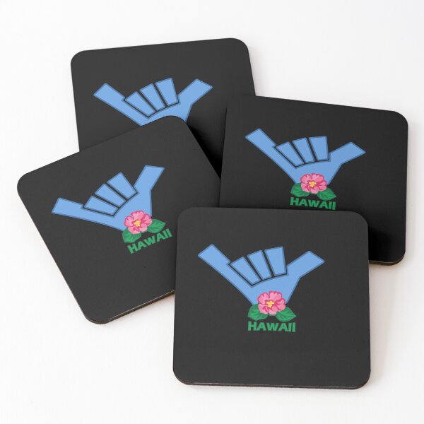 Item preview, Hawaii Hang Loose With Hibiscus Flower designed and sold by VibeCraze Designs.