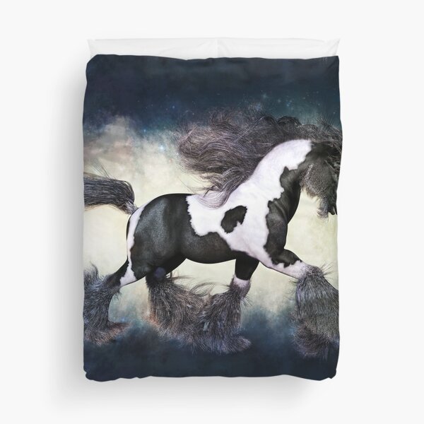 Gypsy Gold Glitters | Vanner Horse Duvet Cover