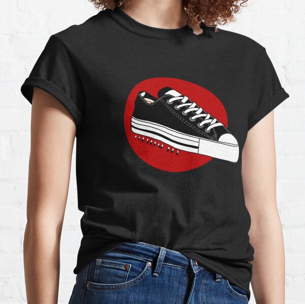 red converse t shirt women's