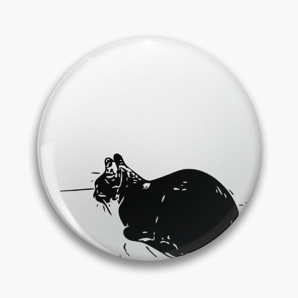 Item preview, A silhouetted black cat sitting  designed and sold by FCEalin.