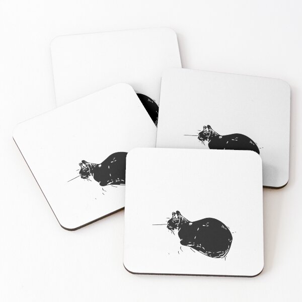 Item preview, A silhouetted black cat sitting  designed and sold by FCEalin.