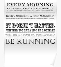 you better be running Poster