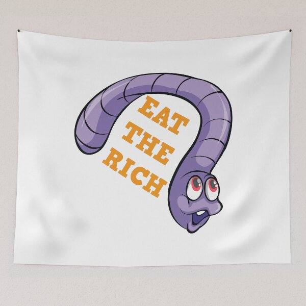 Item preview, Worm On A String Eat The Rich designed and sold by mahdi jahour.