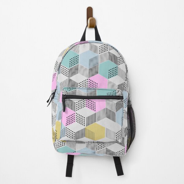 Item preview, Stylish geometric ornament from cubic from lines and color filling designed and sold by Nata-V.