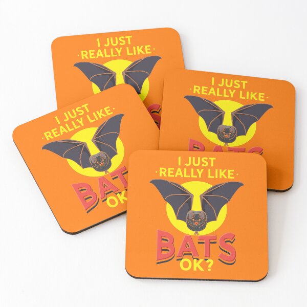 Item preview, I Just Really Like Bats OK? | Halloween Vampire Bat Lovers designed and sold by Dancing Dolphin Crafts.