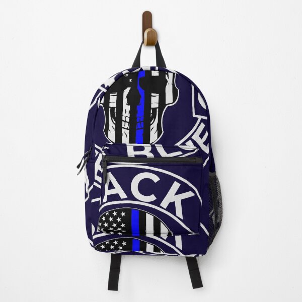 Item preview, Back The Blue Thin Line American Flag Skull designed and sold by Midlife50.
