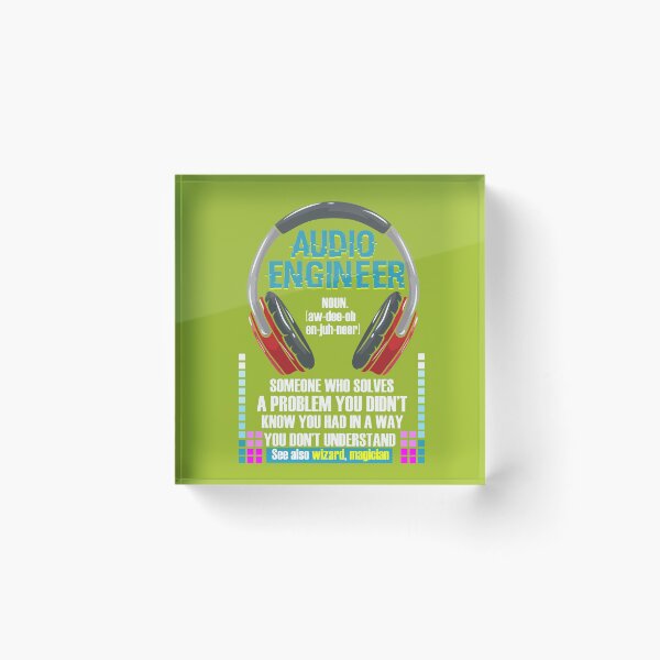 Item preview, Audio Engineer Definition | Sound Guy Audiophile  designed and sold by Dancing Dolphin Crafts.