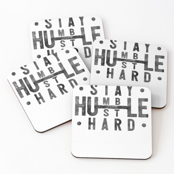 Item preview, Stay Humble Hustle Hard Gym Black Watercolor designed and sold by sharedipmemes.