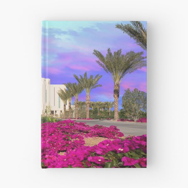 Item preview, Gilbert Arizona Temple - Red Flowers - 30x20 designed and sold by Ken Fortie.