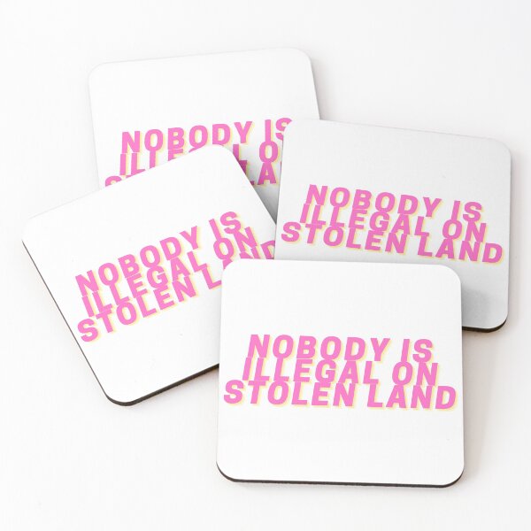 Item preview, Nobody is Illegal on Stolen Land Sticker designed and sold by GreemTeas.