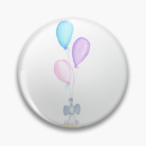 Item preview, Elephant with Balloons designed and sold by WallaceColor.
