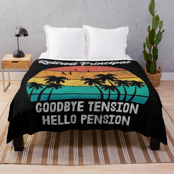 Item preview, Retired Principal Goodbye Tension Hello Pension designed and sold by RandomStuffShop.