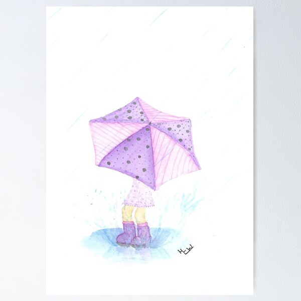 Item preview, Playing in the Rain designed and sold by WallaceColor.