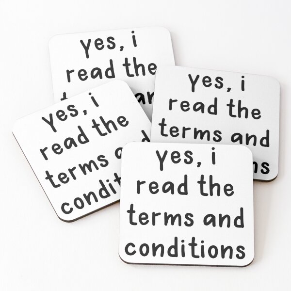 Item preview, I Read The Terms and Conditions, White Lie Party designed and sold by ravenmandyshop.