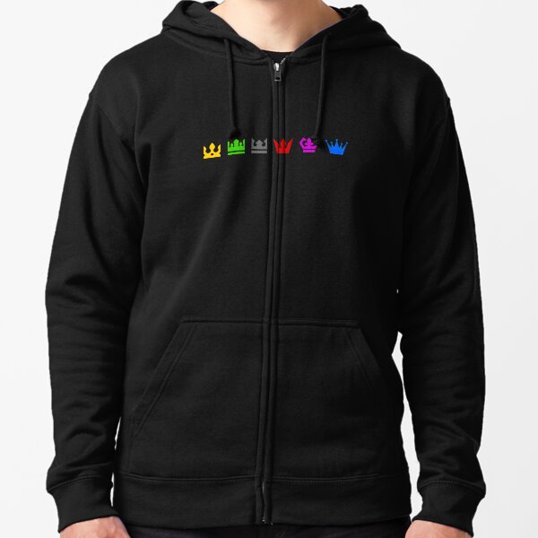 Six Crowns Colour Zipped Hoodie
