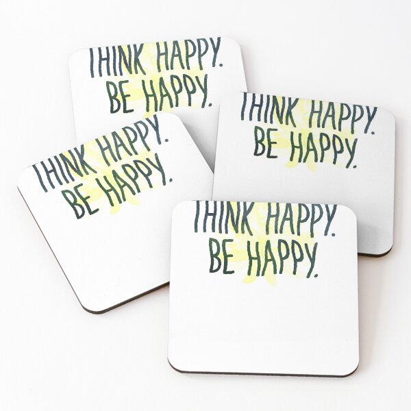 Item preview, Think Happy Be Happy Flower Watercolor designed and sold by sharedipmemes.
