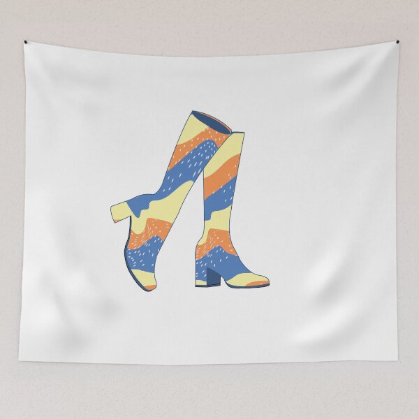 Item preview, Orange Groove Gogo Boots designed and sold by Mirabel Design.