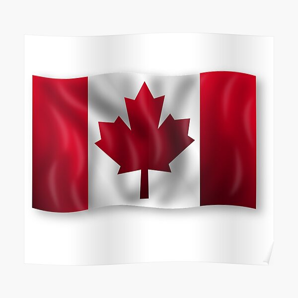 Canada Flag Drapeau Canada Poster By 3homeart Redbubble