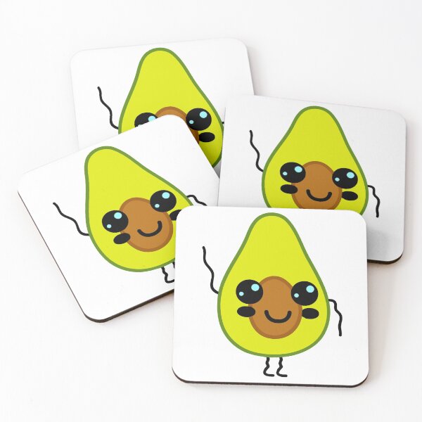 Item preview, Cute Happy Avocado Cartoon designed and sold by Now-Thats-Crazy.