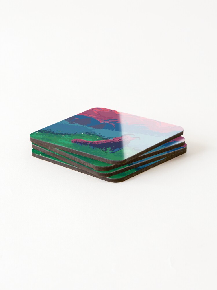 Thumbnail 4 of 5, Coasters (Set of 4), Rolling clouds designed and sold by RinNightbane.