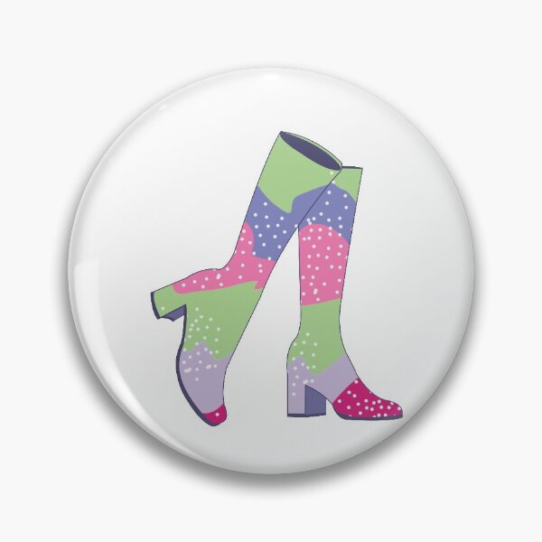 Item preview, Purple Groove Gogo Boots designed and sold by Mirabel Design.
