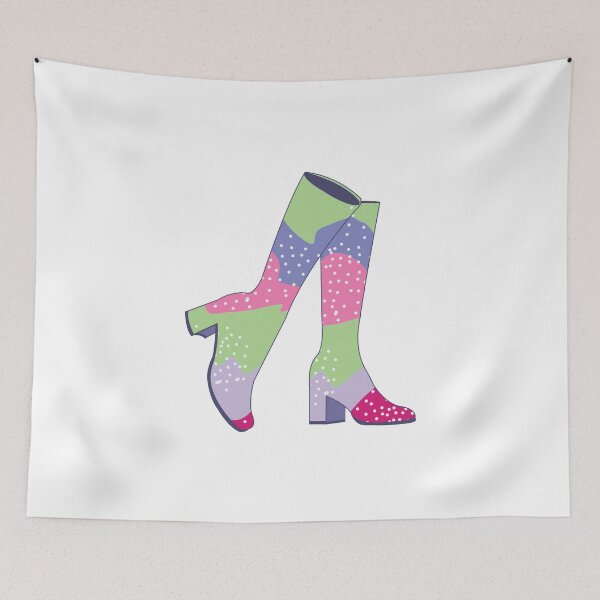 Item preview, Purple Groove Gogo Boots designed and sold by Mirabel Design.