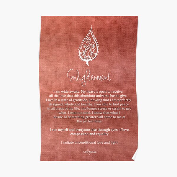 Affirmation - Enlightenment Poster