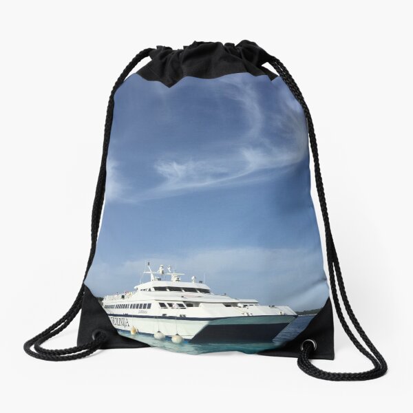Mega Yacht Drawstring Bag