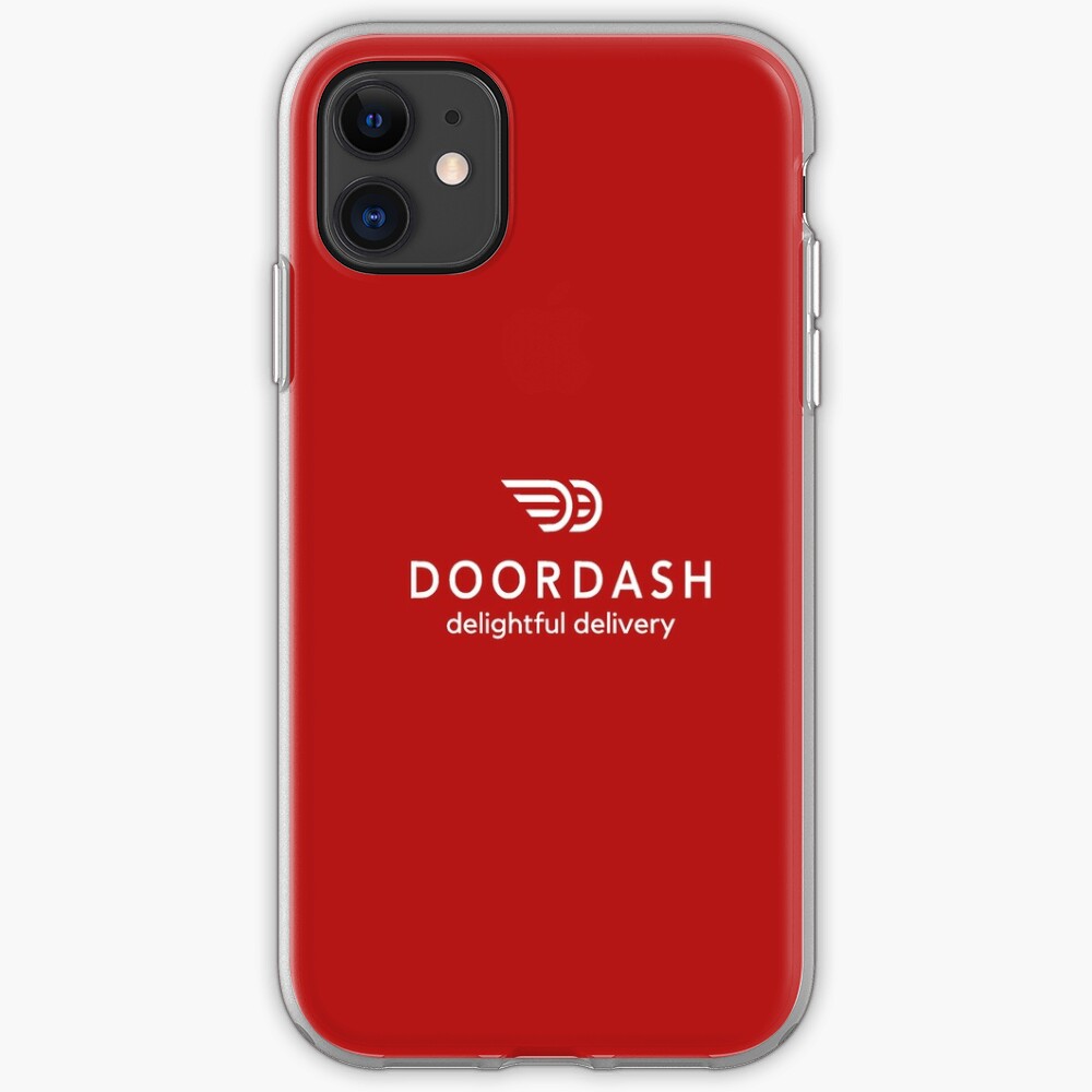 Doordash Red Delivery Driver Apparel Simple Logo Only Design Iphone Case Cover By Chavin Redbubble