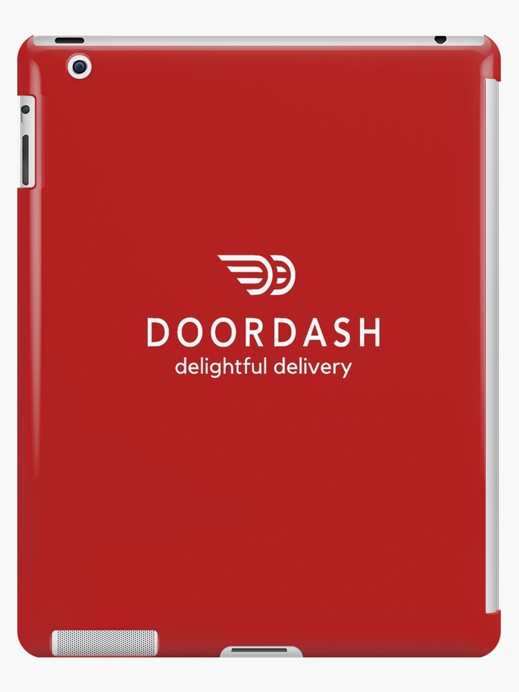 Doordash Red Delivery Driver Apparel Simple Logo Only Design Ipad Case Skin By Chavin Redbubble