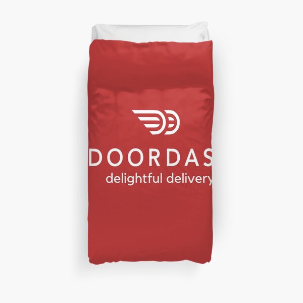 Doordash Delightful Delivery Logo Duvet Cover By Chavin2 Redbubble