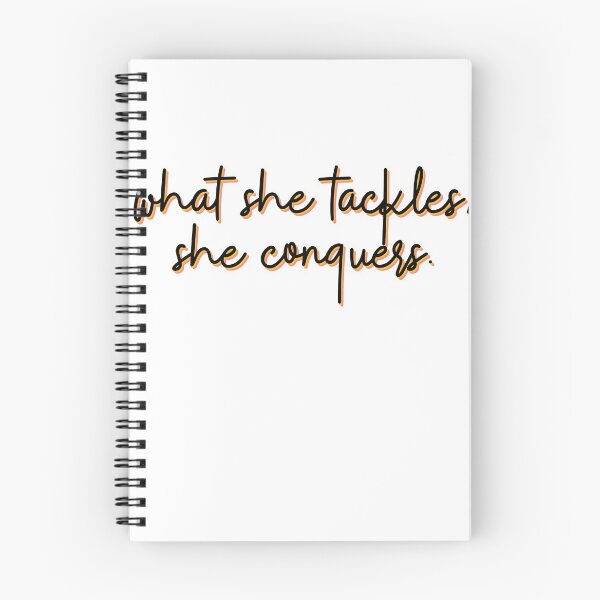 Item preview, What She Tackles She Conquers Orange designed and sold by sharedipmemes.