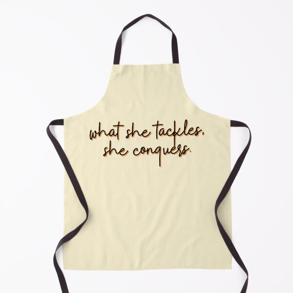 Item preview, What She Tackles She Conquers Orange designed and sold by sharedipmemes.