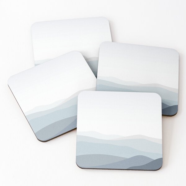 Item preview, Modern Minimalist Aesthetic Landscape - Blue designed and sold by LophiiCreations.
