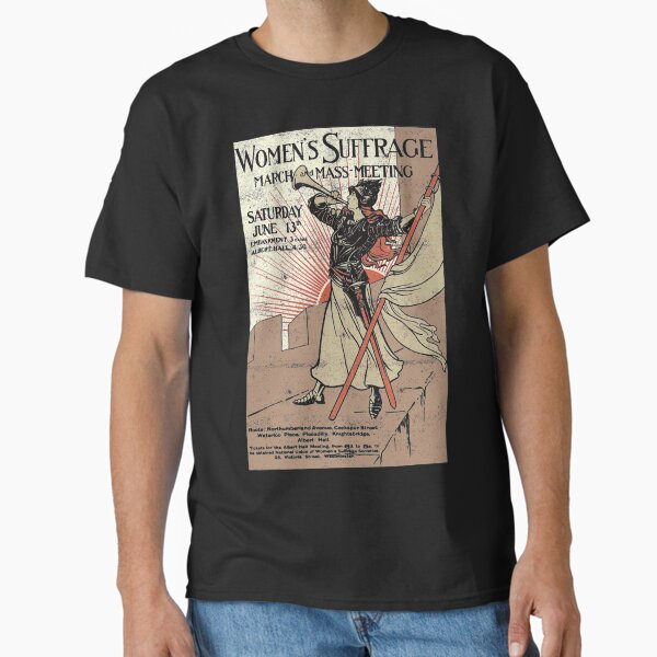 Vista previa del artículo con la obra «19a enmienda mujeres derecho voto 100 años de sufragio Vintage camiseta regalo para hombres y mujeres, regalo Halloween, acción de gracias, día de Navidad», diseñado y vendido por WhistlerTess.