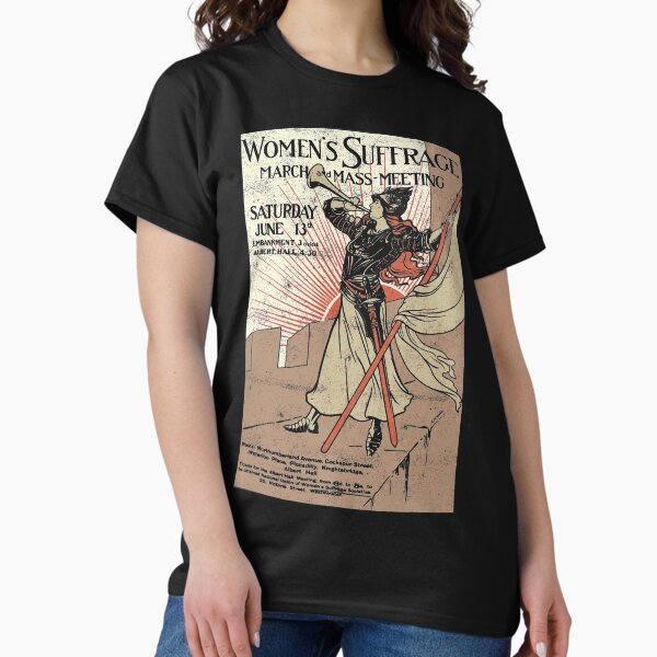 Vista previa del artículo con la obra «19a enmienda mujeres derecho voto 100 años de sufragio Vintage camiseta regalo para hombres y mujeres, regalo Halloween, acción de gracias, día de Navidad», diseñado y vendido por WhistlerTess.