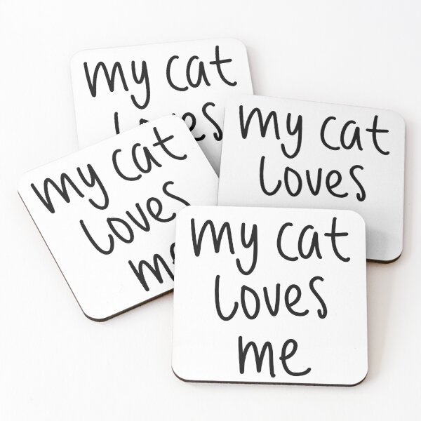 Item preview, My Cat Loves Me, White Lie Party designed and sold by ravenmandyshop.