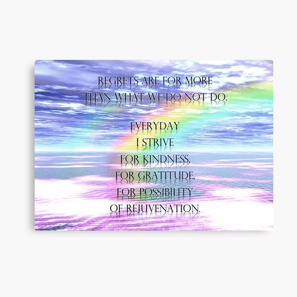 Regrets Canvas Print