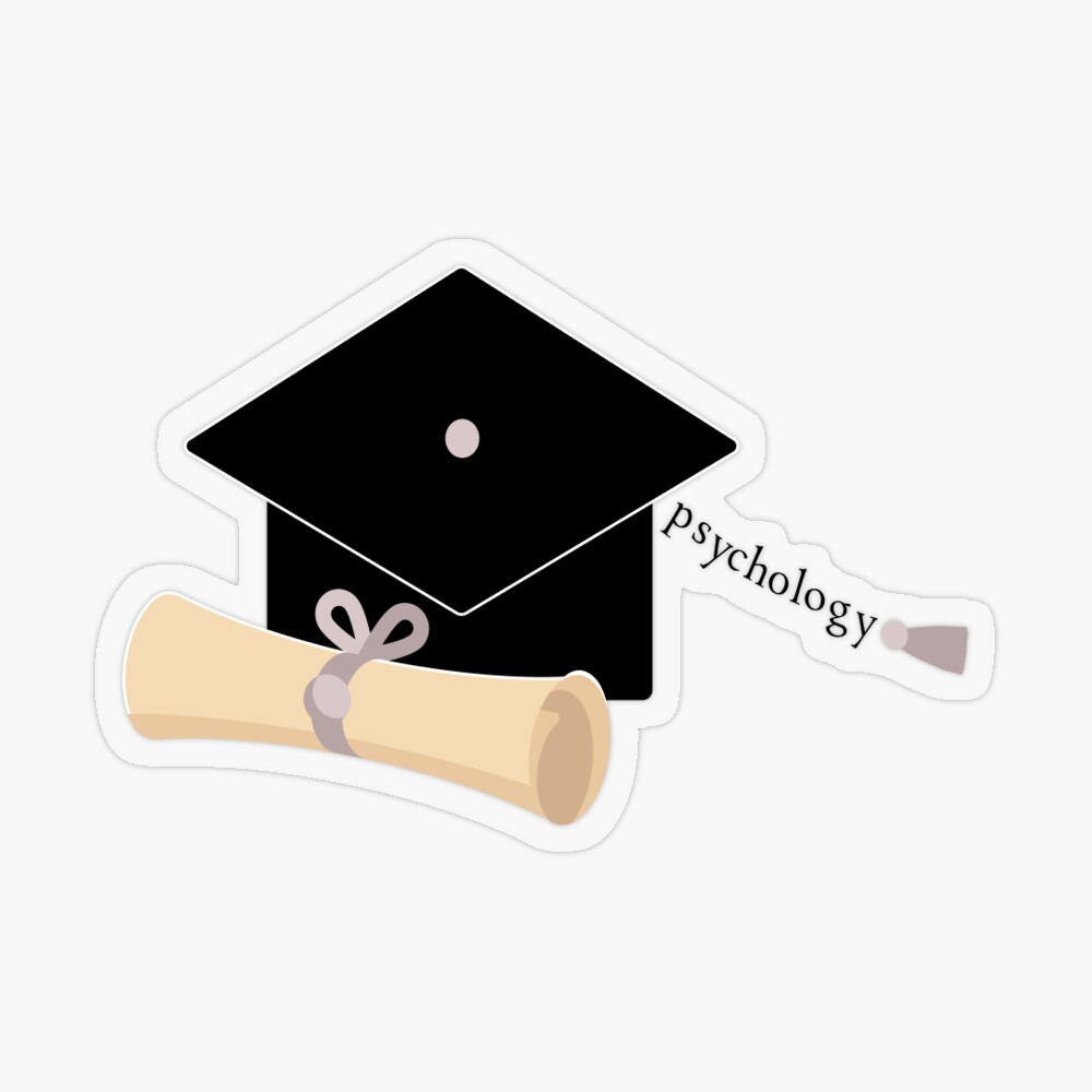 Graduation cap - psychology Sticker for Sale by sofiavvv