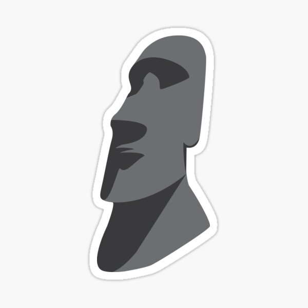 Moai Easter Island Head Statue Emoji Meme Magnet for Sale by CoryHarts
