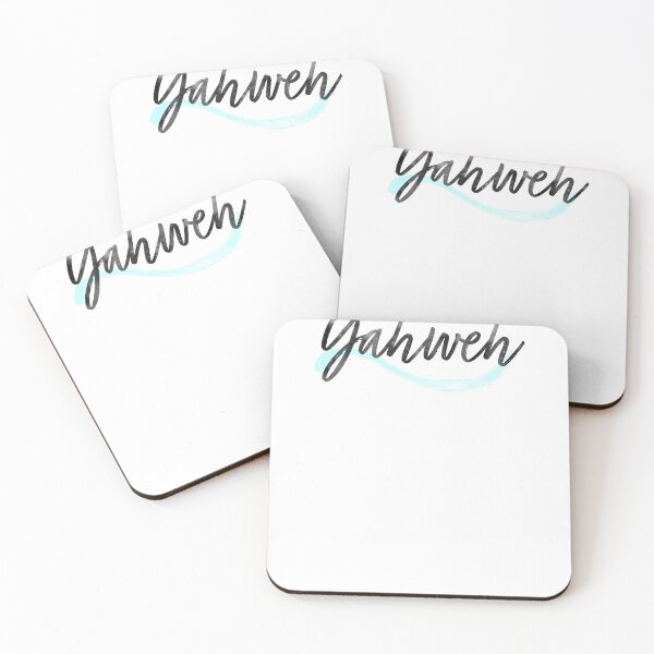 Item preview, Yahweh Script Blue Watercolor designed and sold by sharedipmemes.