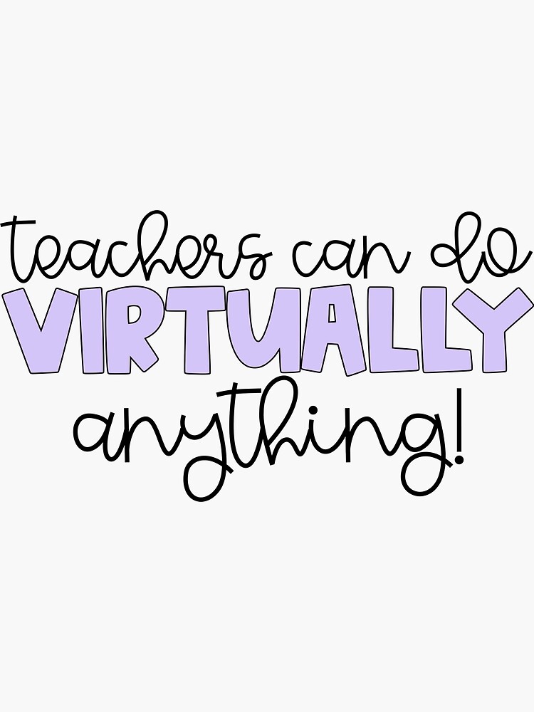 "Virtual Learning" Sticker for Sale by jmasur97 Redbubble