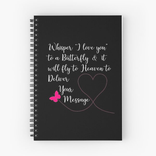 Item preview, Whisper I Love You to a Butterfly & it Will Fly To design designed and sold by nikkidawn74.